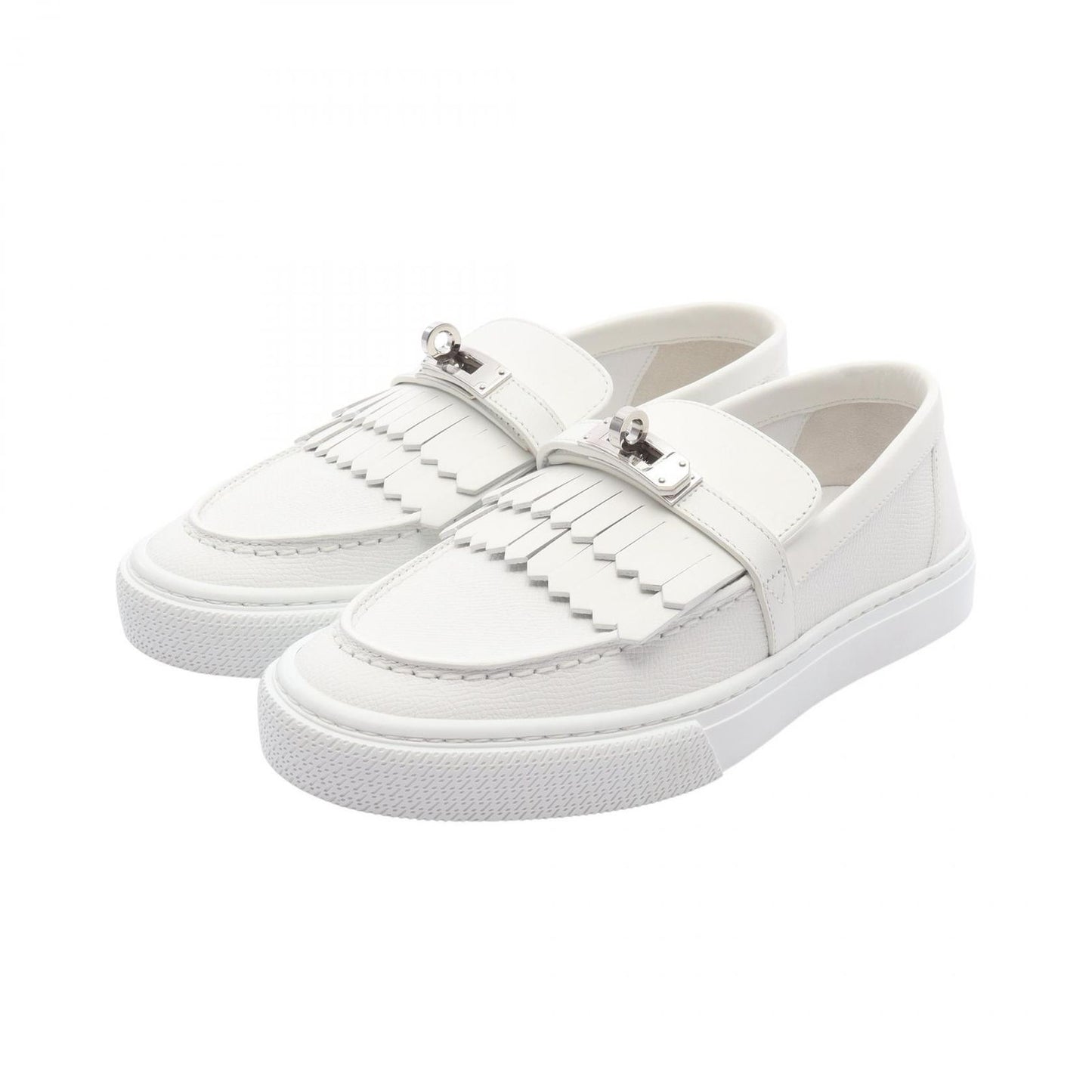 HERMES Game Slip-On Leather Shoes - Pristine Condition, Size 36