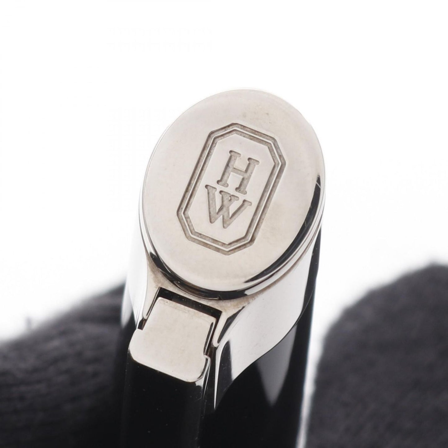 HARRY WINSTON Rollerball Pen 613-P-PP-BK - Exquisite Black & Silver