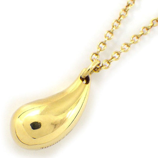 Tiffany & Co. K18YG Tear Drop Necklace - Exquisite Elegance