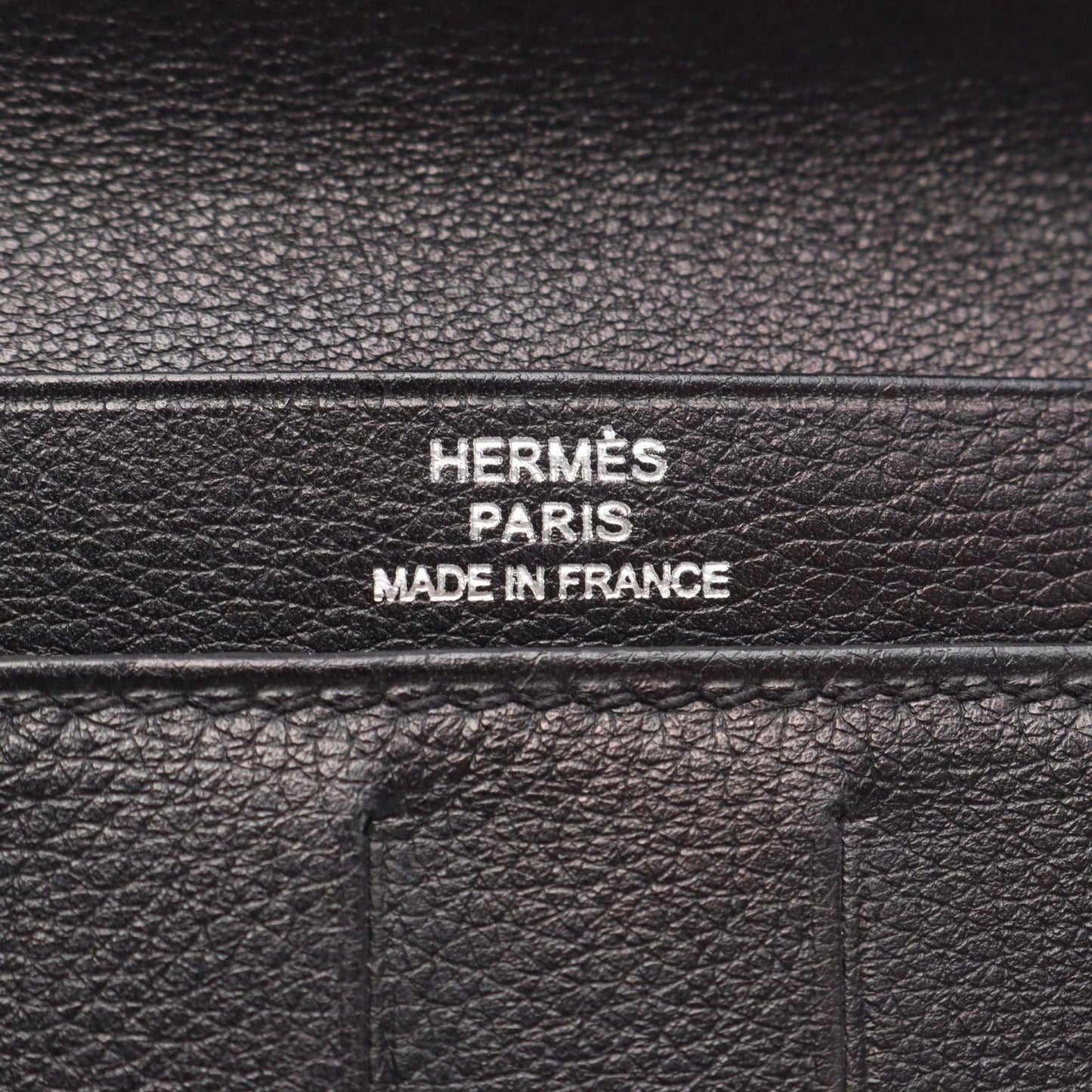 HERMES Citizen Twill Long Silk-In Folding Wallet - Black