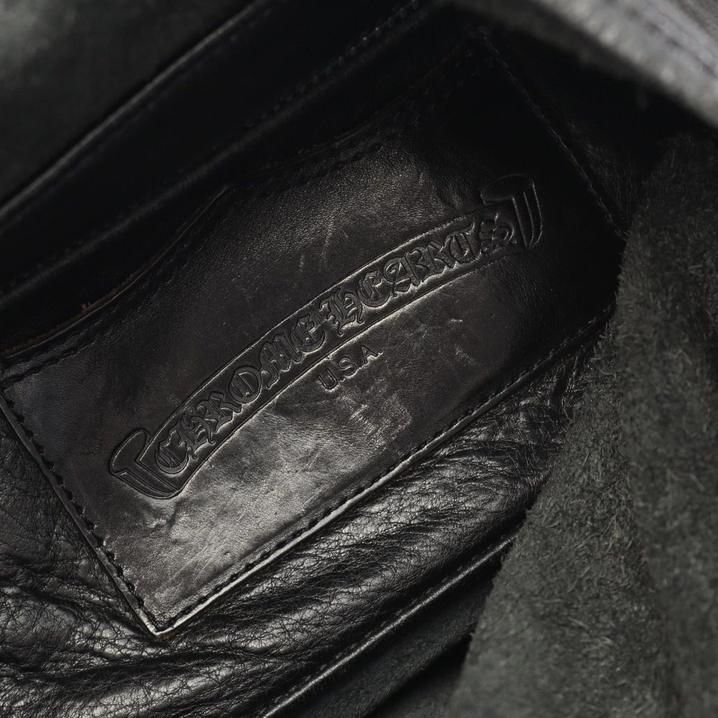 CHROME HEARTS Black Leather Shoulder Bag - Timeless Elegance