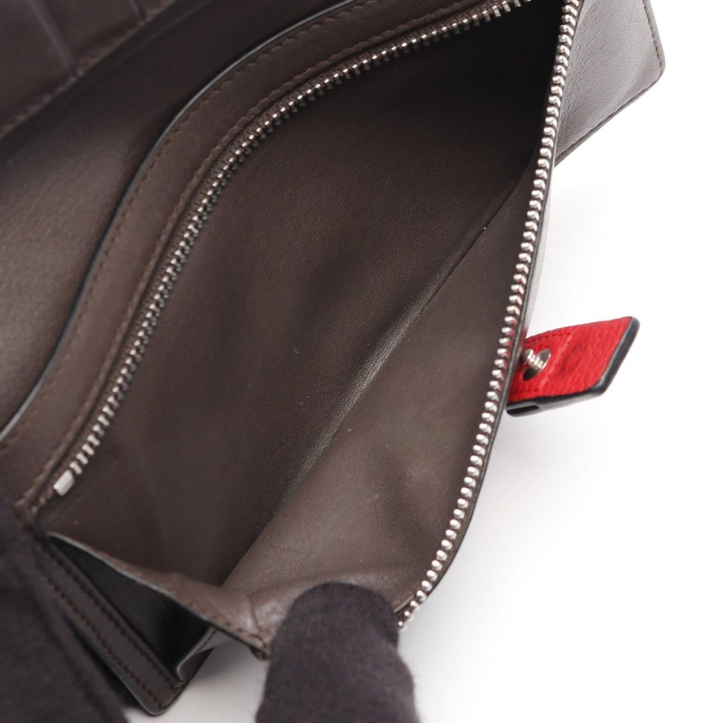 LOEWE Vertical Large Wallet in Red Leather - Exquisite Craftsmanship