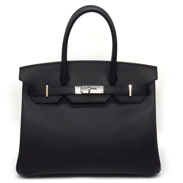 HERMES Birkin 30 Bag - 2020 Y Stamp - Black Epson Leather