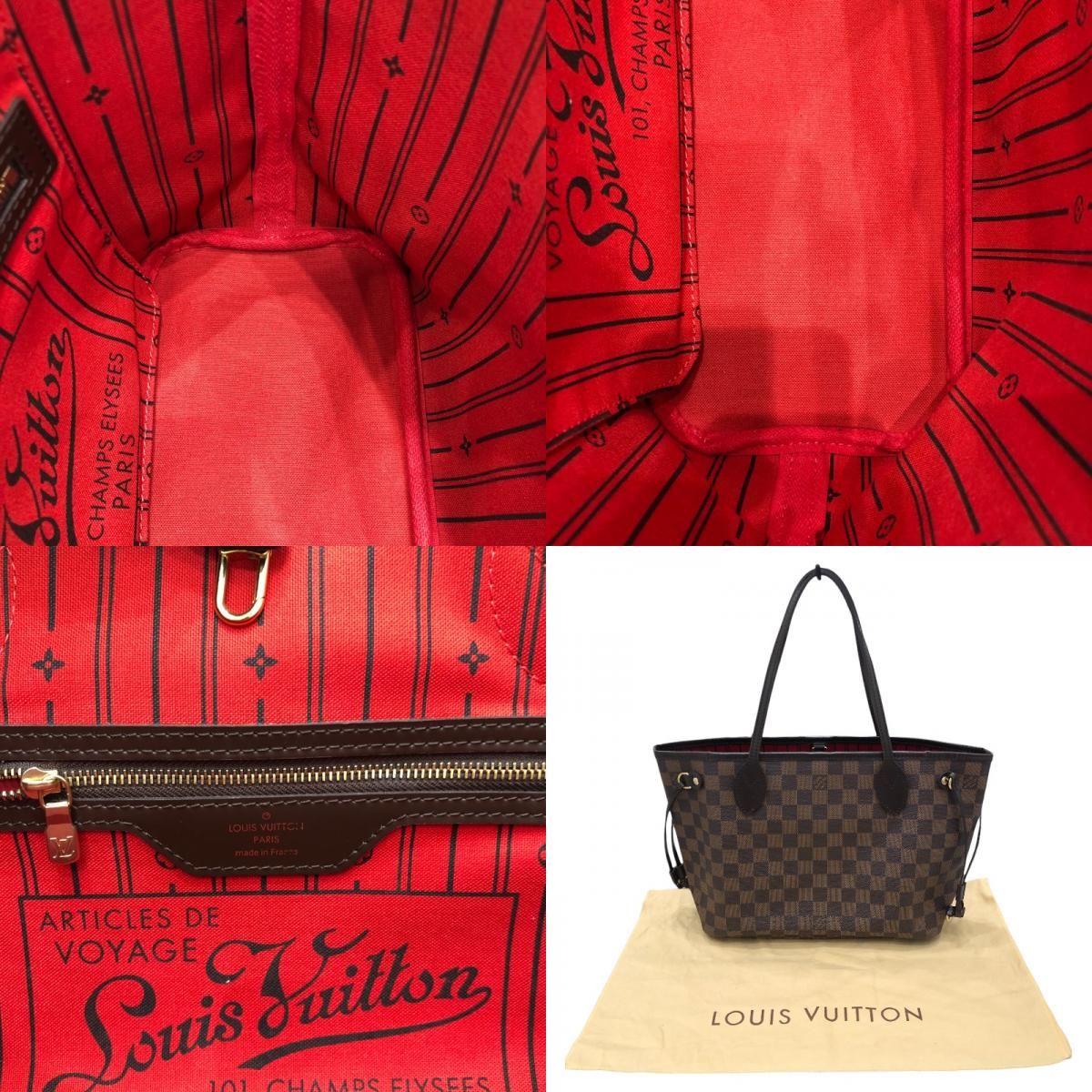 Louis Vuitton Neverfull PM Brown Damier Tote Bag - Timeless Elegance