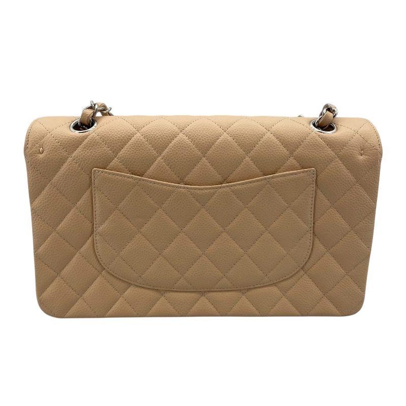 CHANEL Matelassé 25 Beige Caviar Leather Shoulder Bag