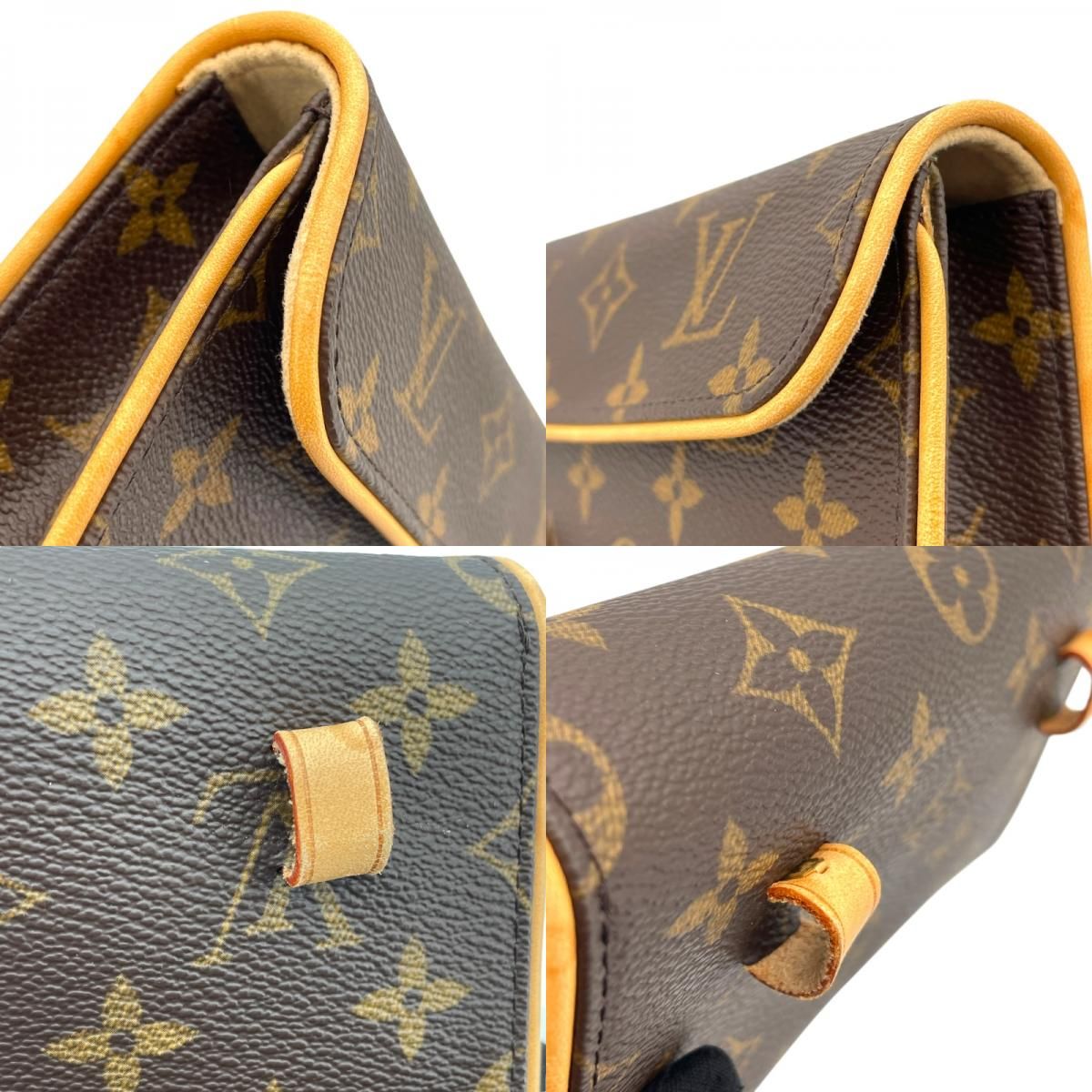 Louis Vuitton Pochette Florentine M51855 Monogram Brown Shoulder Bag