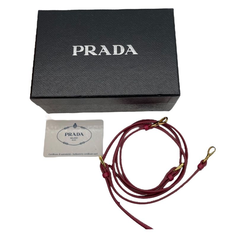 PRADA Saffiano Mini Camera Bag in Red - Iconic Luxury Accessory