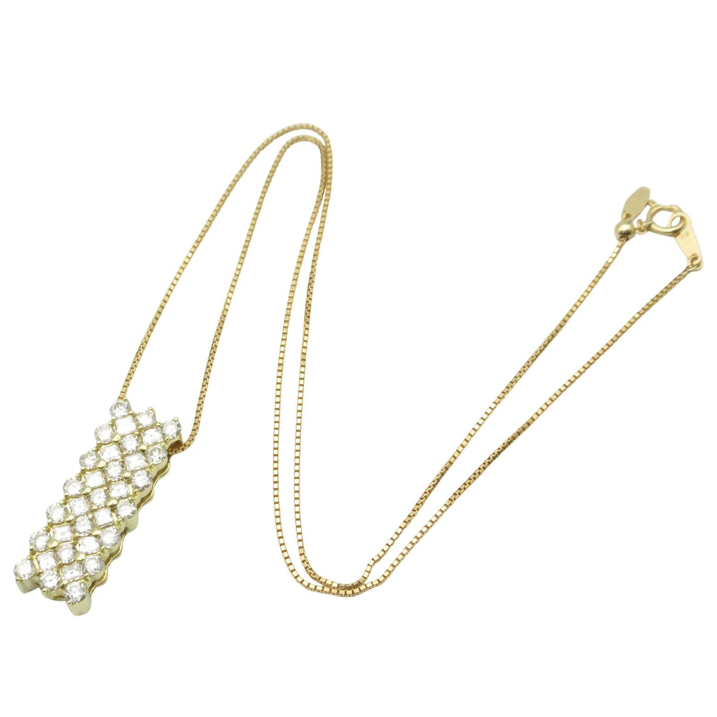 Exquisite K18 Yellow Gold Diamond Necklace - 3.01ct Luxury Piece