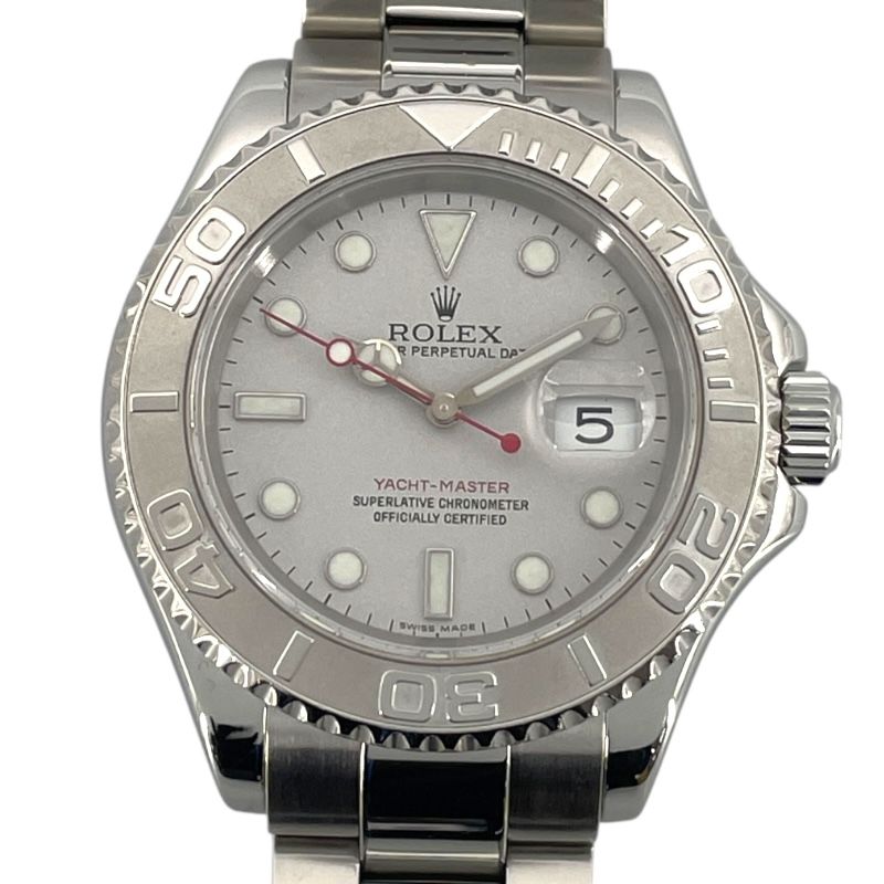 ROLEX Yacht-Master 16622 - Platinum & Steel - Grey Dial - Men's Watch