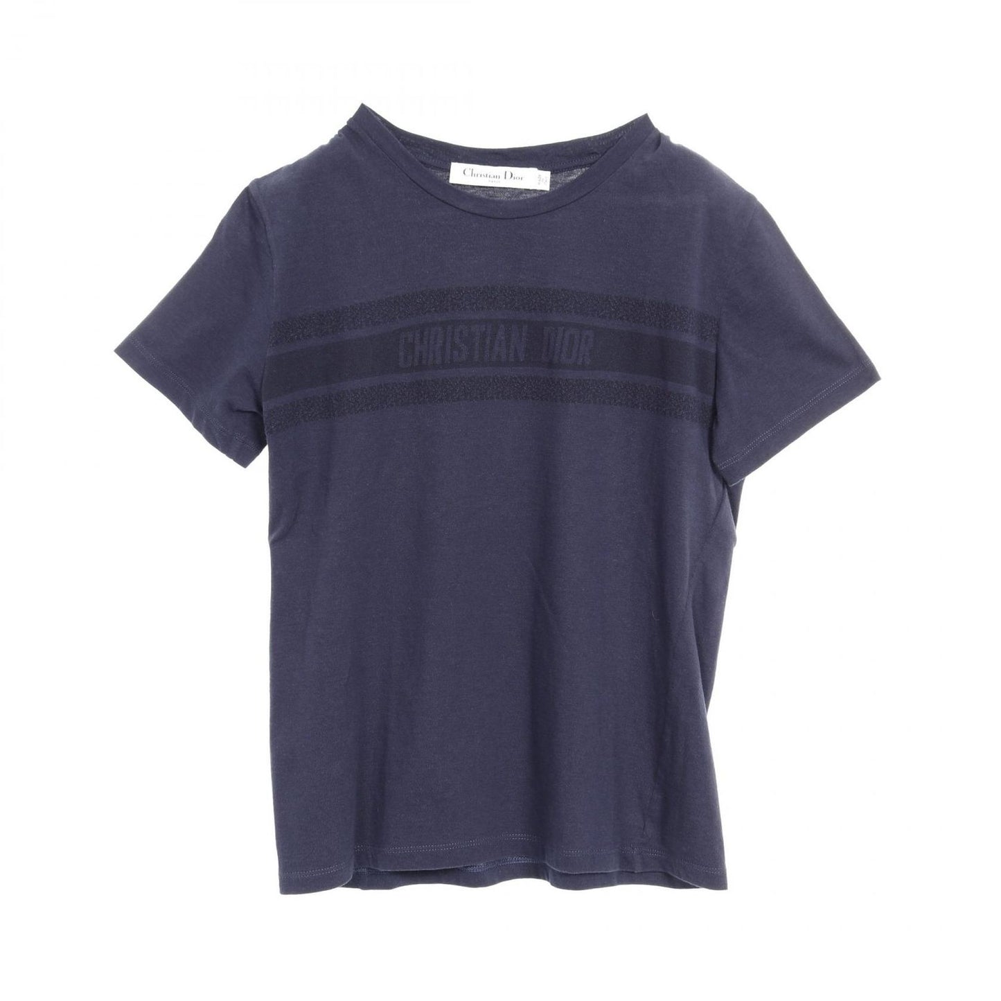 Dior Navy Cotton T-Shirt - Exquisite Craftsmanship, Size XS