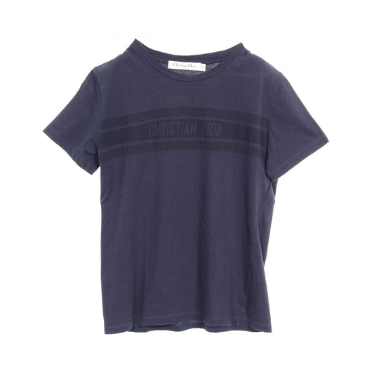 Dior Navy Cotton T-Shirt - Exquisite Craftsmanship, Size XS