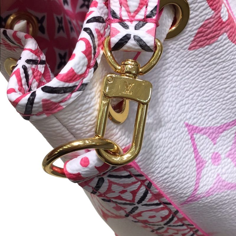Louis Vuitton Nano Noe Monogram Flower Tile Shoulder Bag