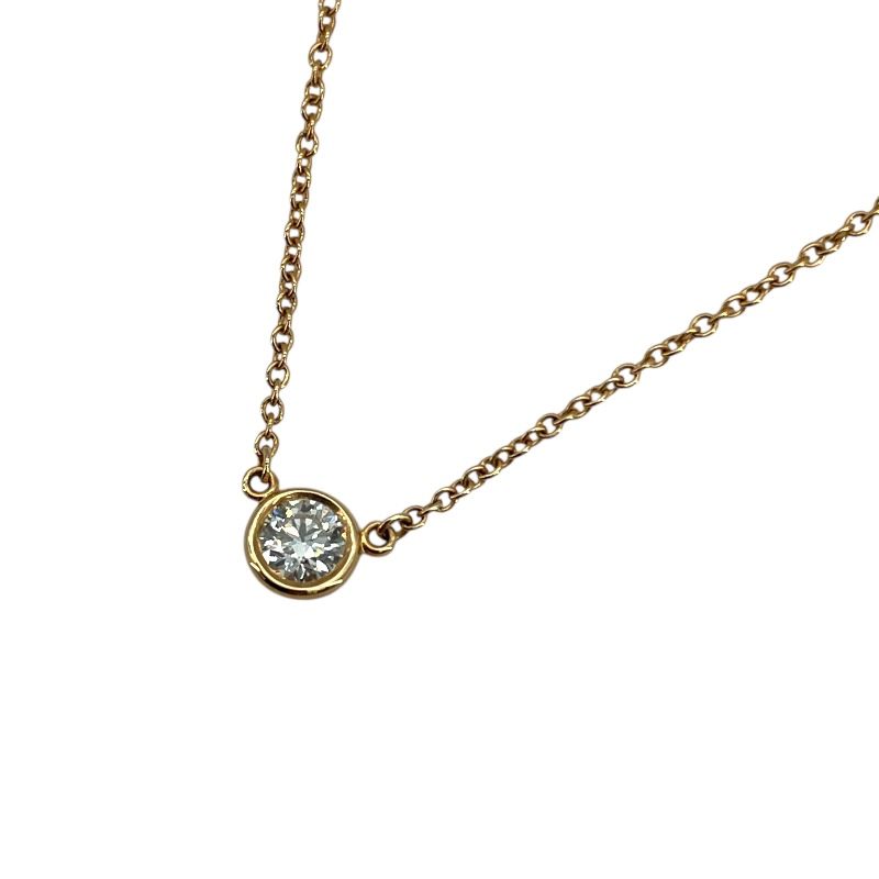 TIFFANY & CO. By the Yard Necklace 0.23ct Diamond in 750PG Gold