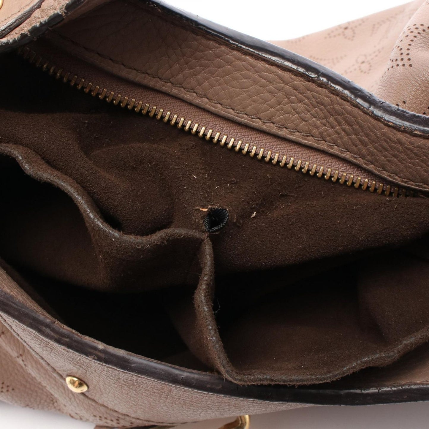 Louis Vuitton Solar PM Mahina Shoulder Bag in Taupe Leather