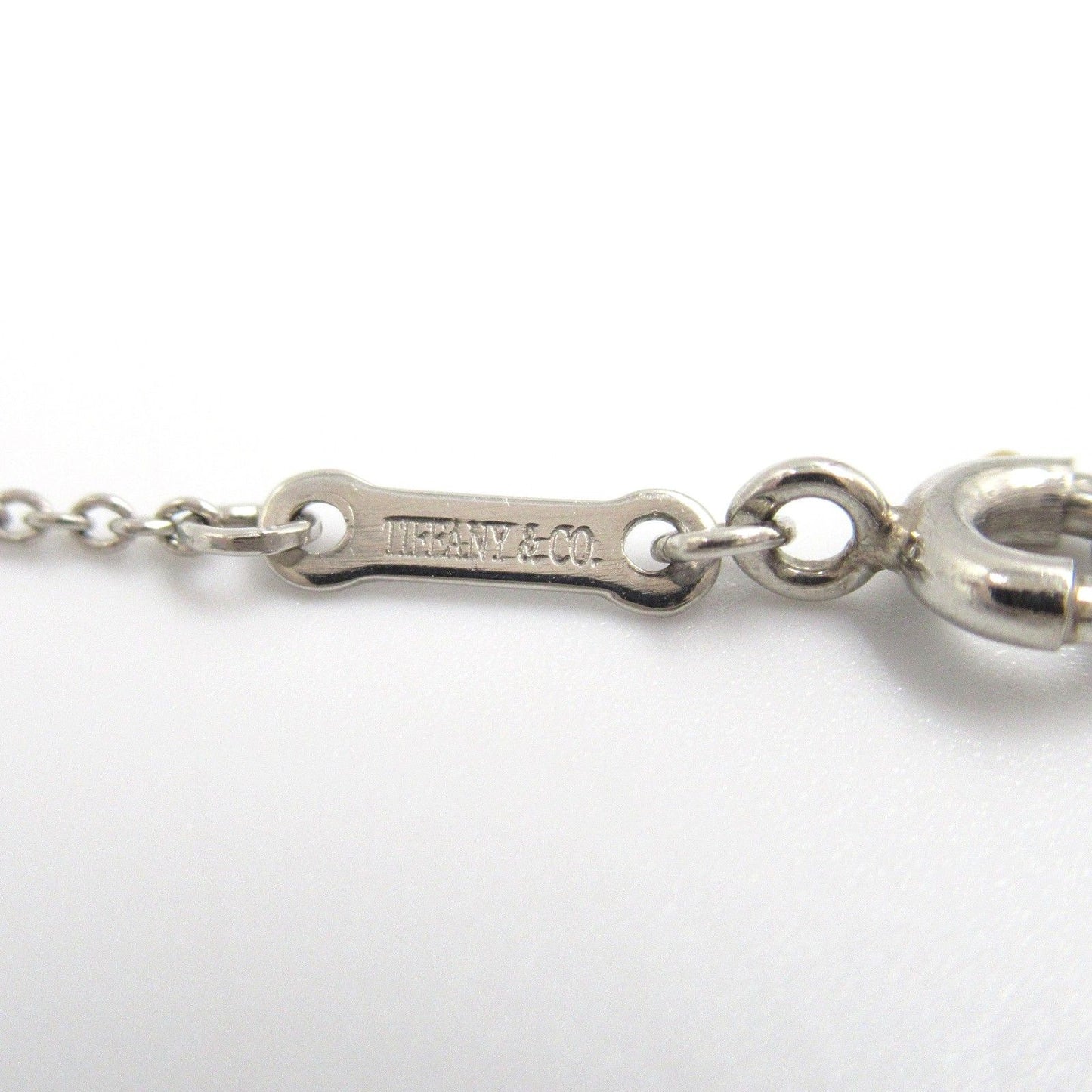 TIFFANY & CO Open Heart Necklace in Platinum - Timeless Elegance