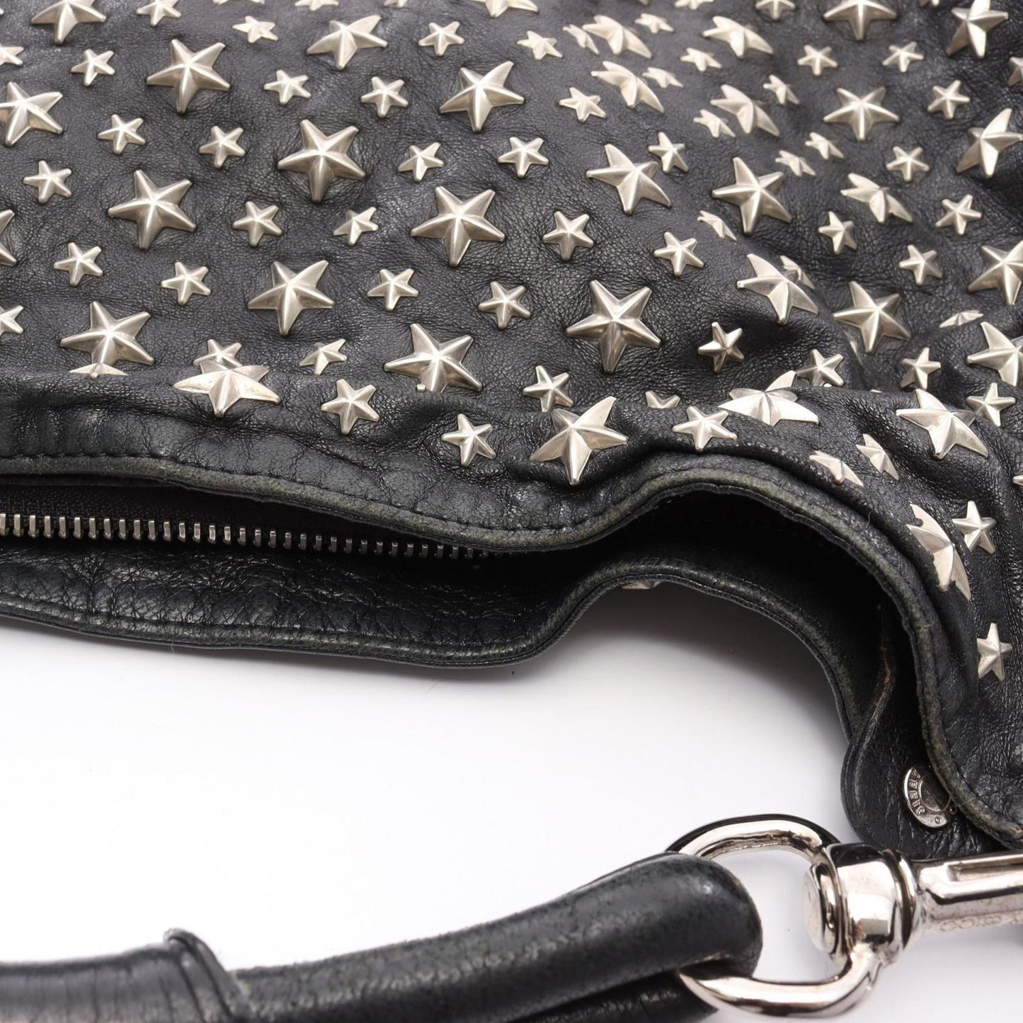 Jimmy Choo Sky Bag Black Leather Shoulder Bag - Timeless Elegance