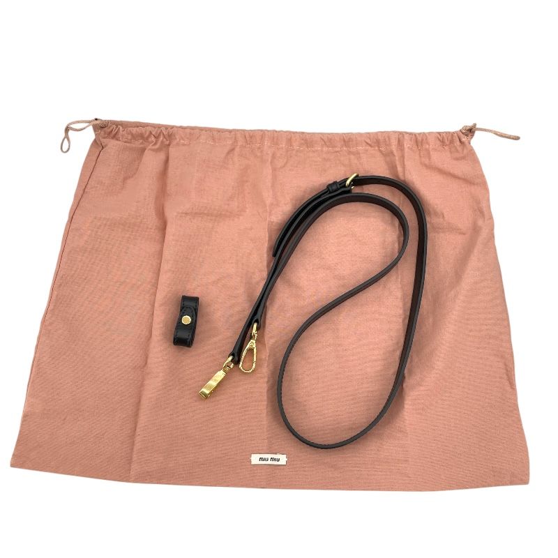 Miu Miu Arcadia Leather Mini Bag - Black - Exquisite Craftsmanship