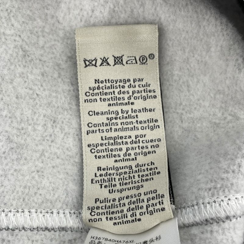 HERMES Leather Tape Pocket Sweatshirt in Gray - Men's XL