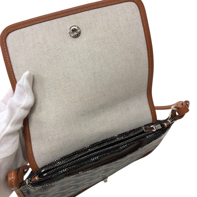 GOYARD Plume Pouch Wallet in Tan Goyardine Canvas - Exquisite Craftsmanship