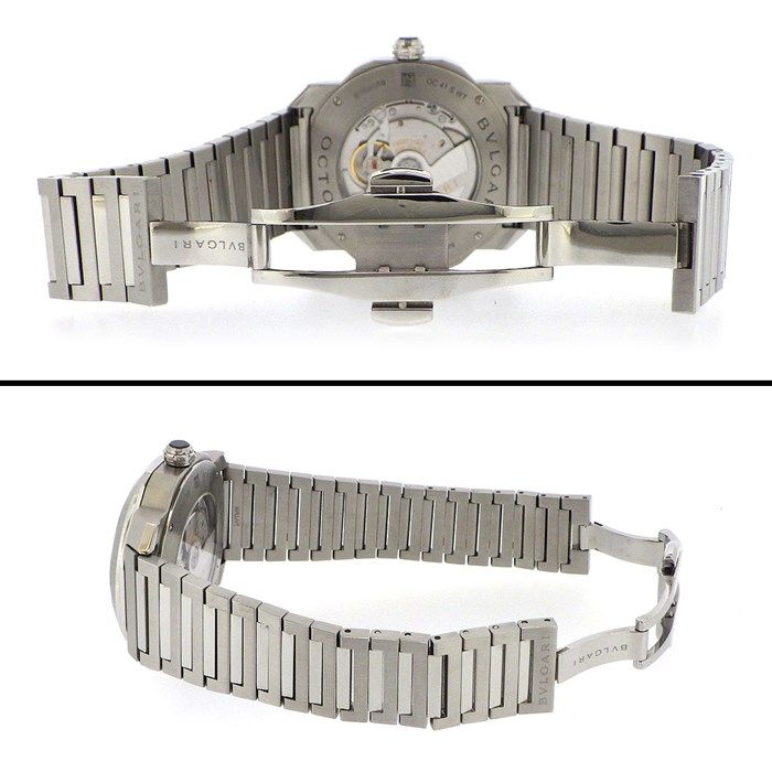 BVLGARI Octo Roma World Time Automatic Watch - Blue Dial