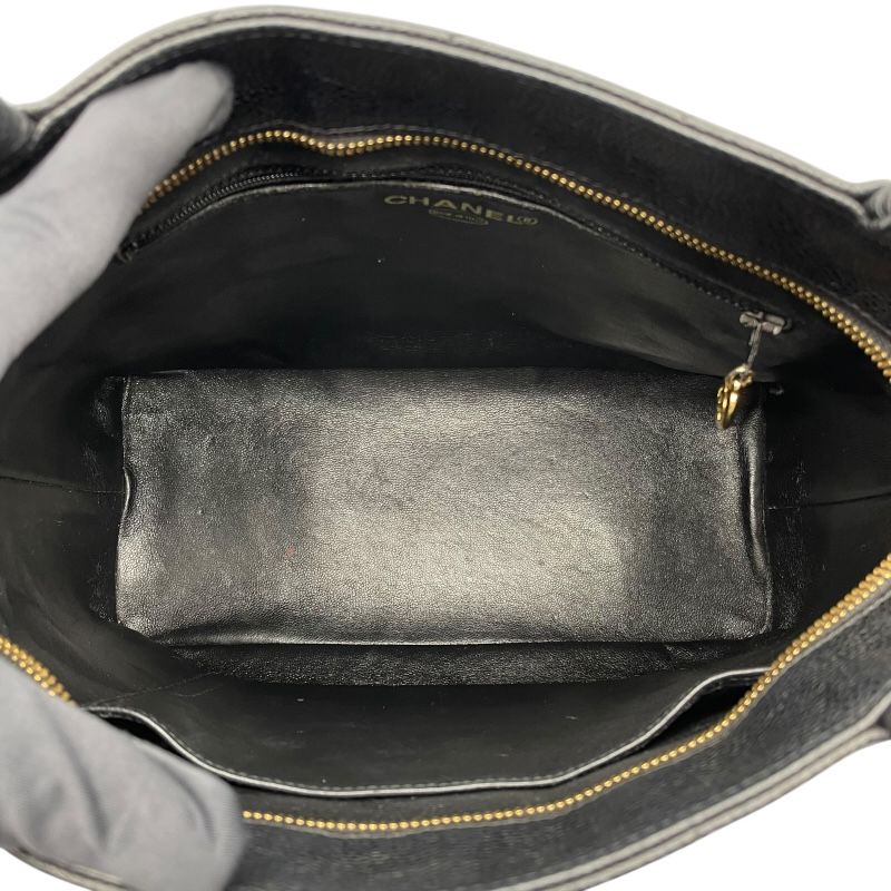 CHANEL Reissue Tote A01804 Black Caviar Skin with Gold Hardware
