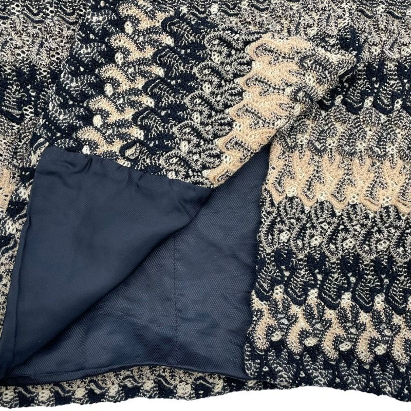 MISSONI Beige Patterned Knit Coat - Timeless Elegance