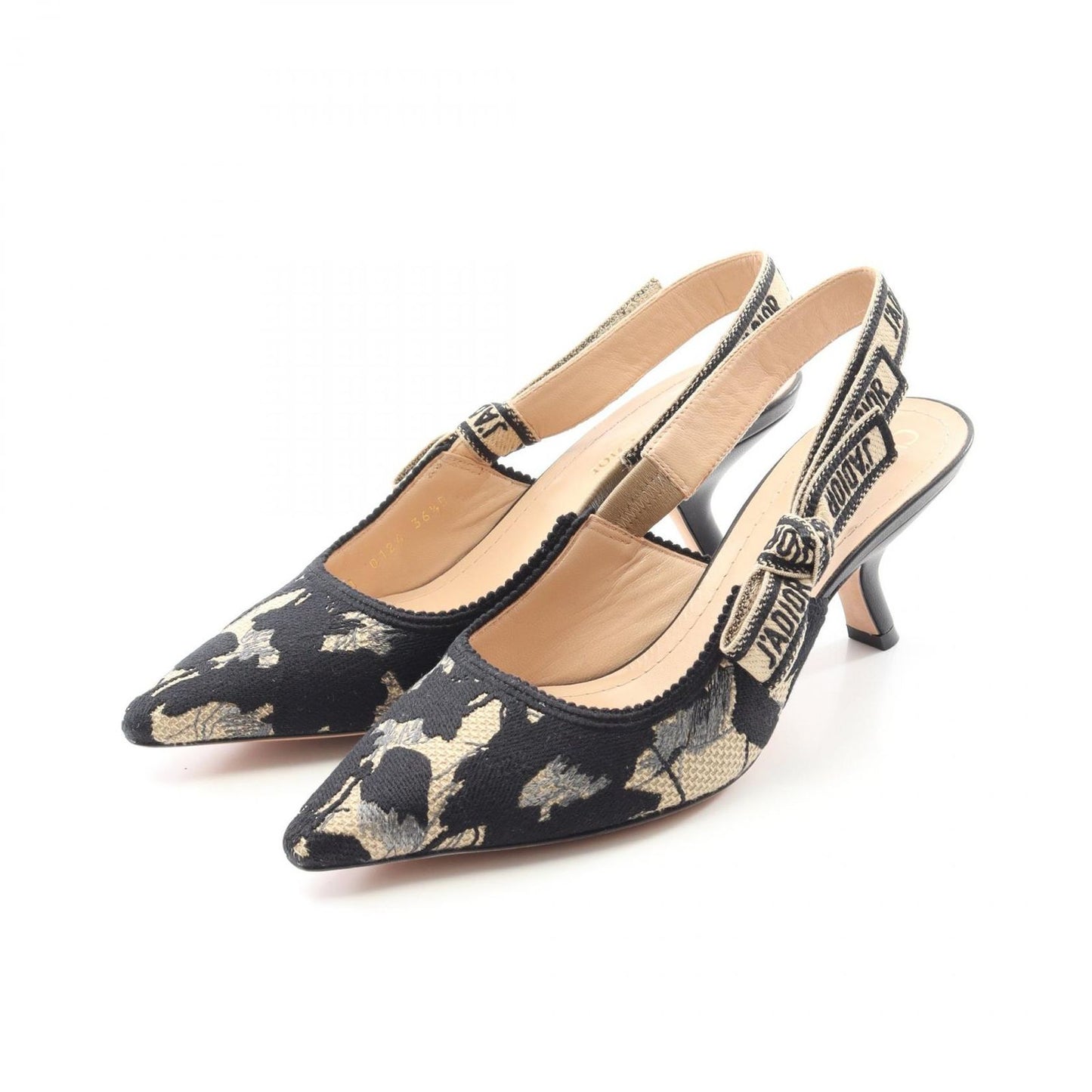 Dior J'ADIOR Canvas Pumps - Timeless Elegance in Black & Beige