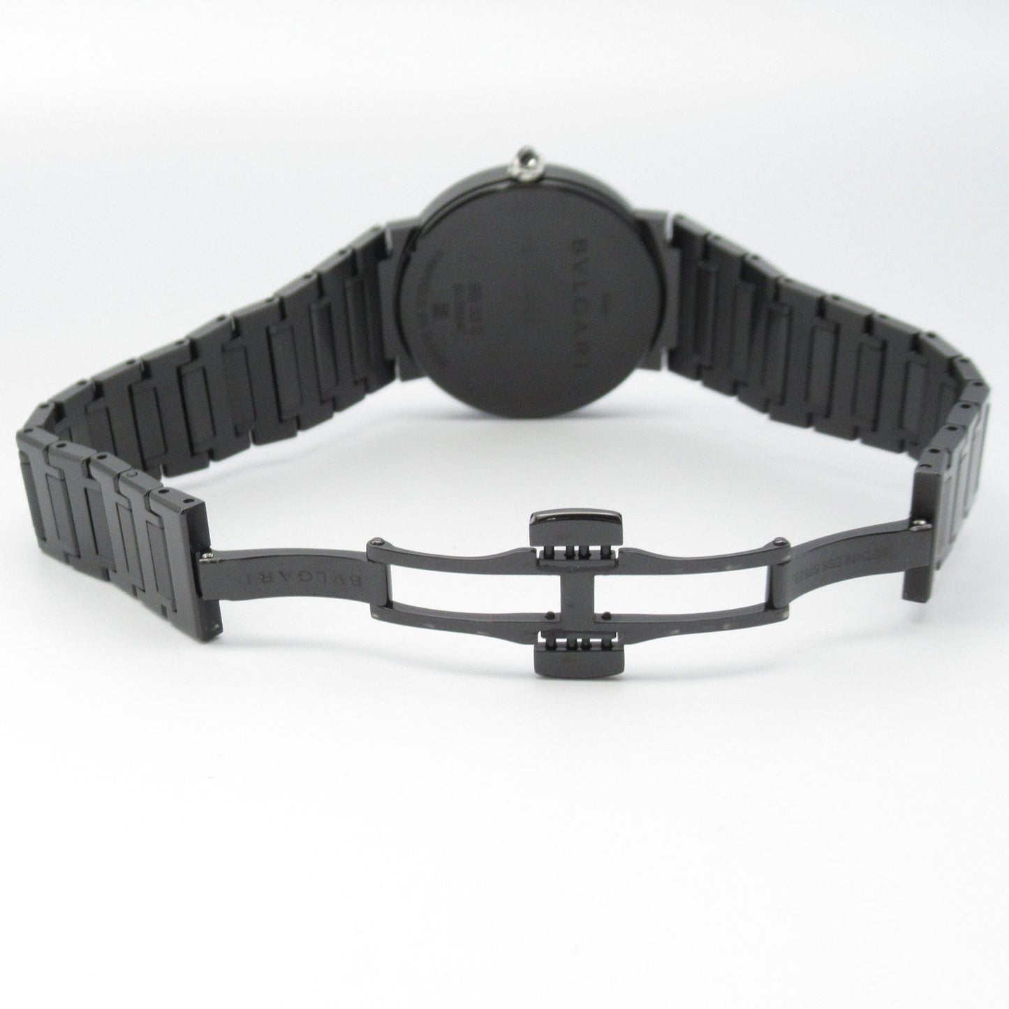 BVLGARI Bvlgari 12P Diamond Black Stainless Steel Watch BB33S