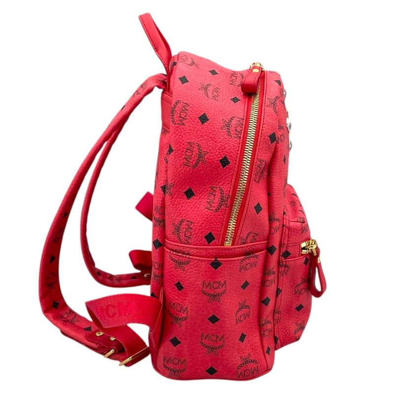 MCM Pink Leather Backpack for Men - Exquisite Craftsmanship