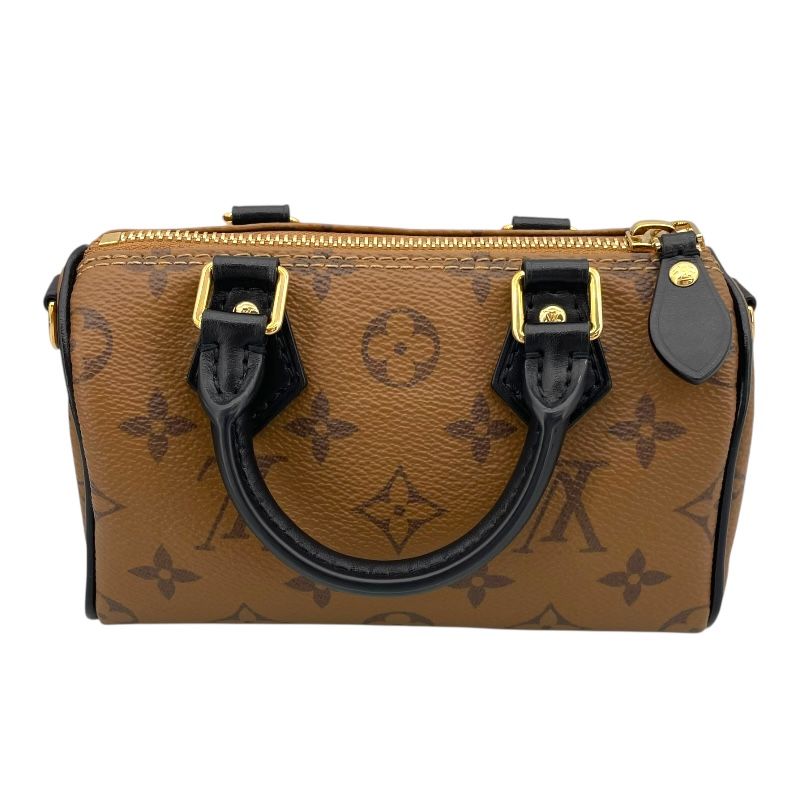 Louis Vuitton Nano Speedy M83688 Monogram Reverse Shoulder Bag