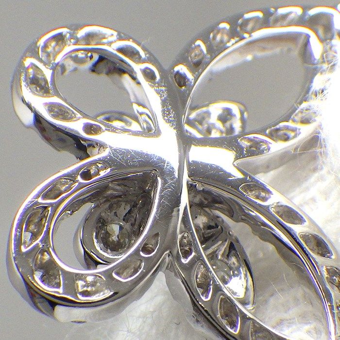 Graff Multi Butterfly Silhouette Necklace in K18WG with Diamonds