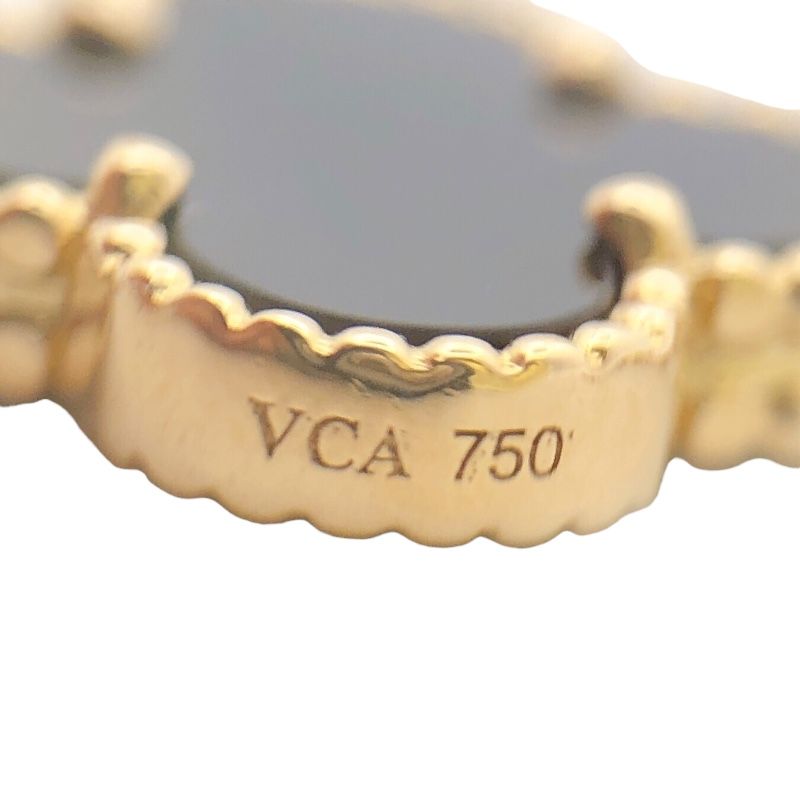 Van Cleef & Arpels Vintage Alhambra Long Necklace 750YG Onyx