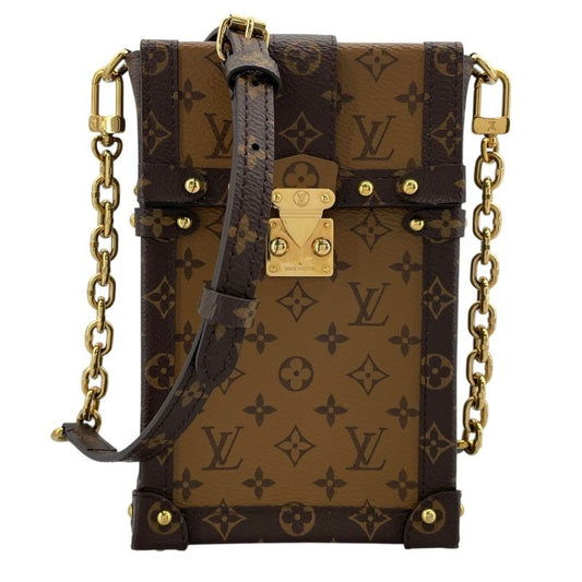 Louis Vuitton Monogram Trunk Vertical Pochette - Unisex Luxury Shoulder Bag