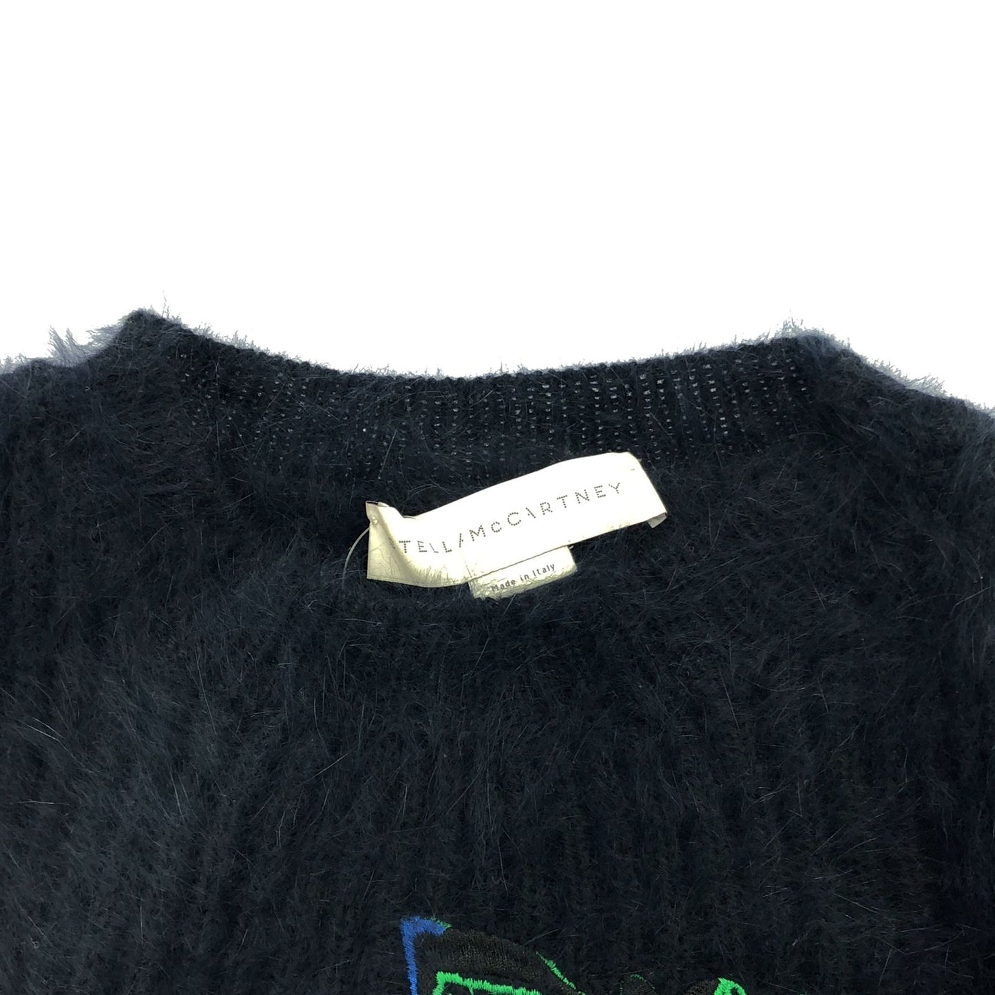 Stella McCartney Navy Wool Knit Sweater - Timeless Elegance