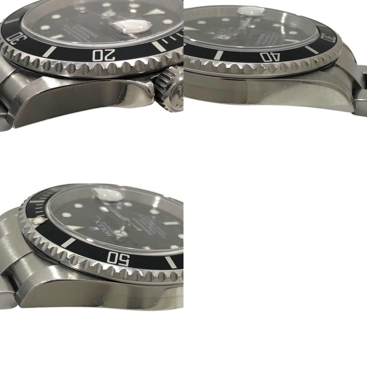 ROLEX Submariner Date M Series 16610 Black SS Men's Watch