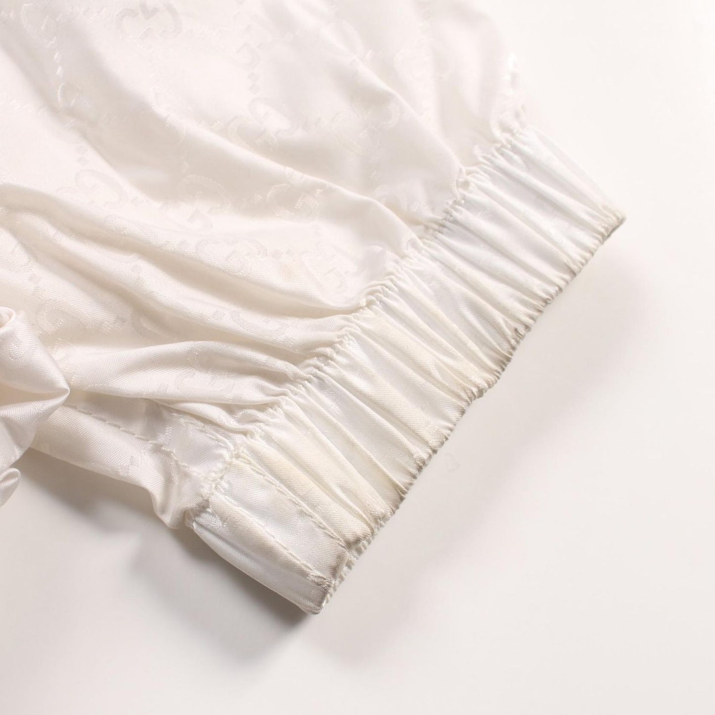 GUCCI GG Pattern Nylon Jacket in White - Timeless Elegance