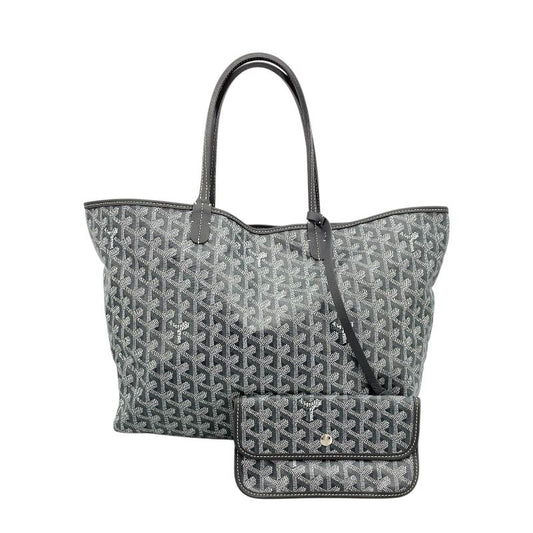 GOYARD Saint Louis PM Grey Goyardine Canvas Tote Bag