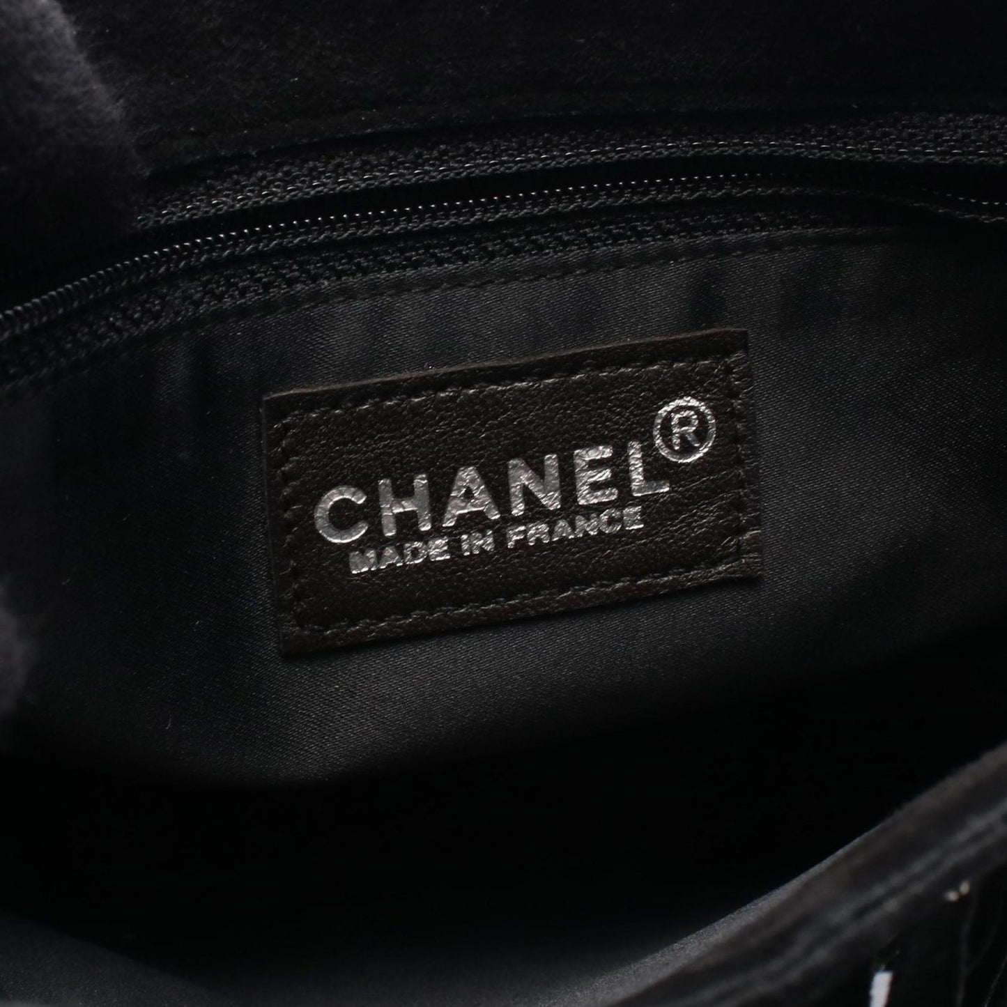 CHANEL Coco Mark Black Suede Tote Bag - Timeless Elegance