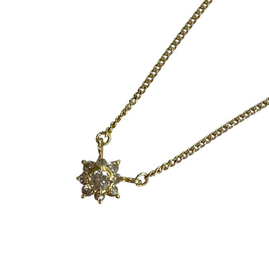 Exquisite K18 Gold Diamond Necklace - Timeless Elegance