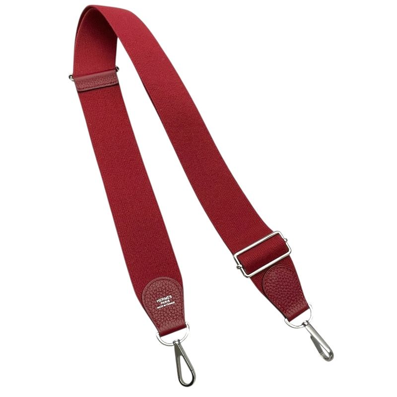 HERMES Evelyne 3GM X刻 in Rouge Grenat with Silver Hardware
