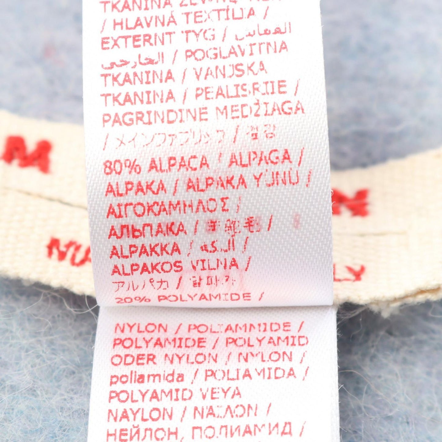 MARNI Blue-Grey Nylon & Alpaca Scarf - Exquisite Craftsmanship