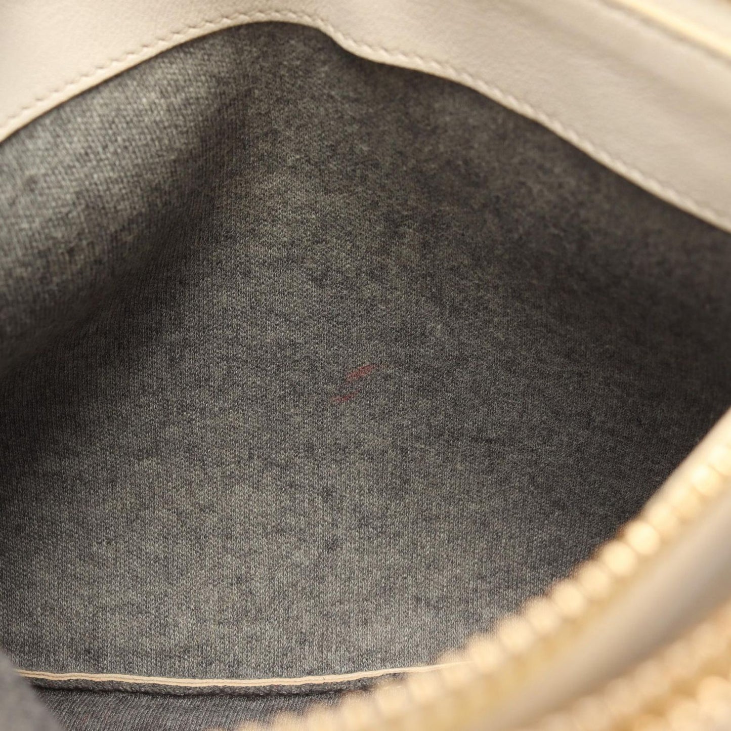 CELINE Trio Large Shoulder Bag in Ivory Leather - Timeless Elegance