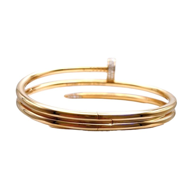 Cartier Juste un Clou Diamond Double Bracelet in K18 Pink Gold