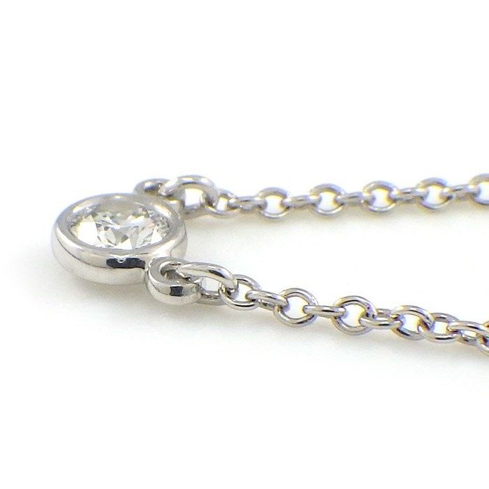 Tiffany & Co. By The Yard Single Diamond Necklace - 0.08ct PT950