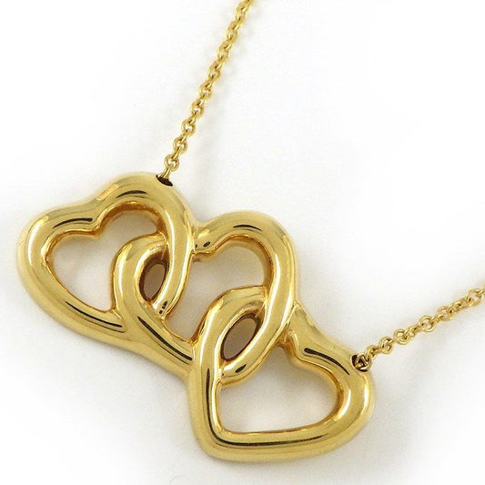 Tiffany & Co. Triple Heart Necklace in K18 Yellow Gold