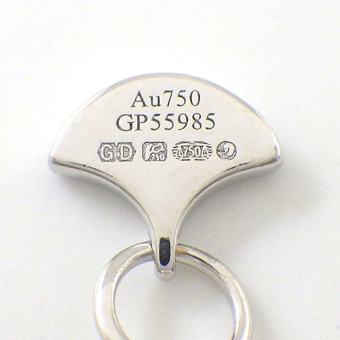 Graff Mini Butterfly Silhouette Necklace in K18WG with Diamonds