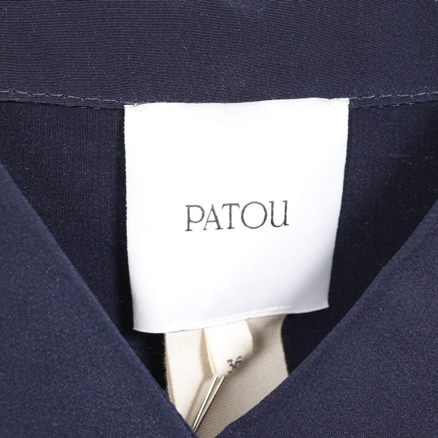 PATOU Silk Navy Shirt - Exquisite Craftsmanship, Size 36