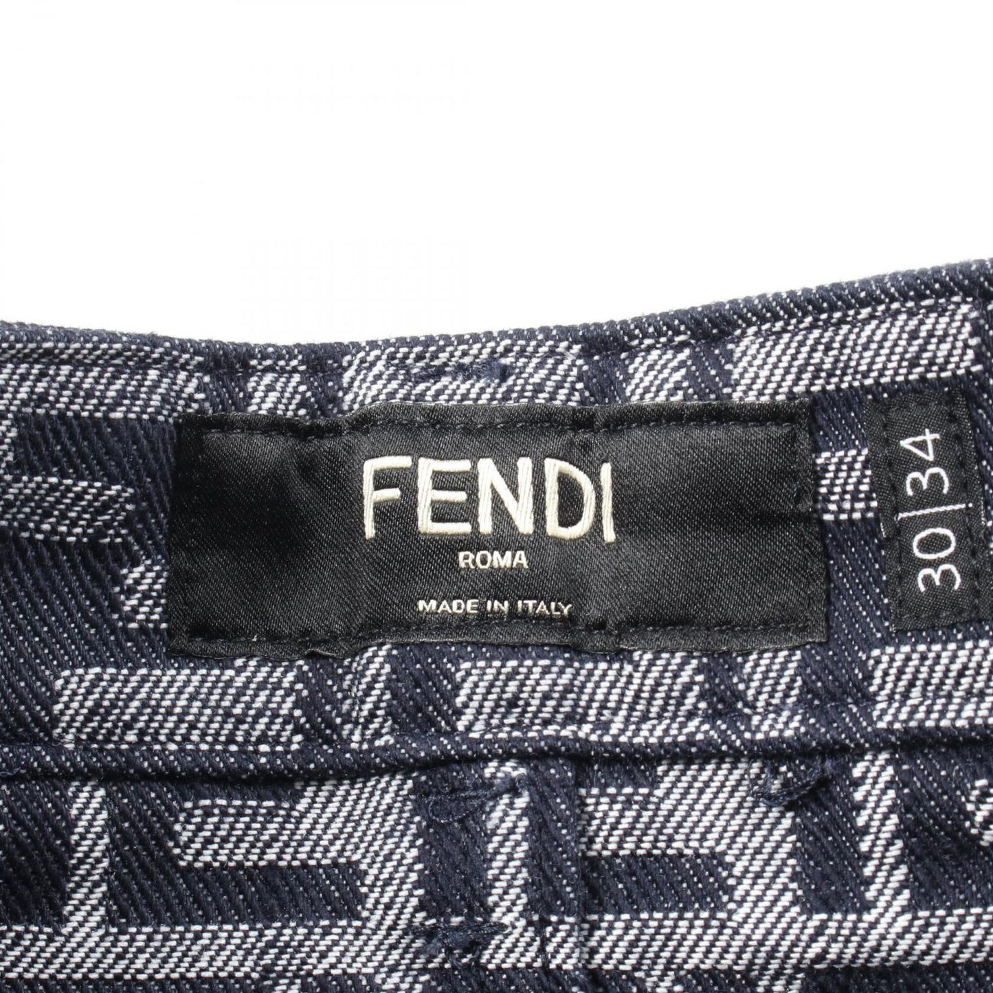 FENDI Zucchino Denim Pants in Blue - Timeless Elegance