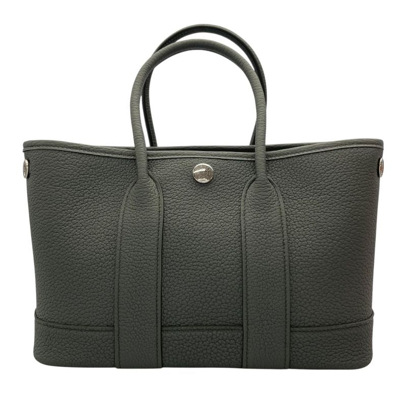 HERMES Neo Garden 23 Handbag in Veil Amande with Silver Hardware