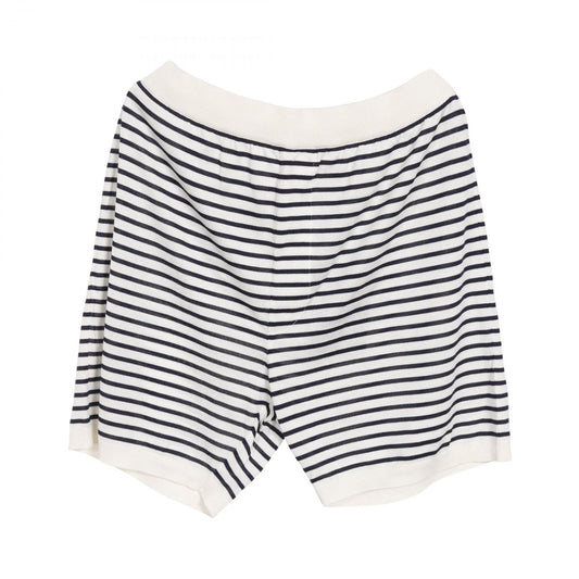 PRADA UMP120 Silk Cotton Pants - Navy/White - Unworn Luxury